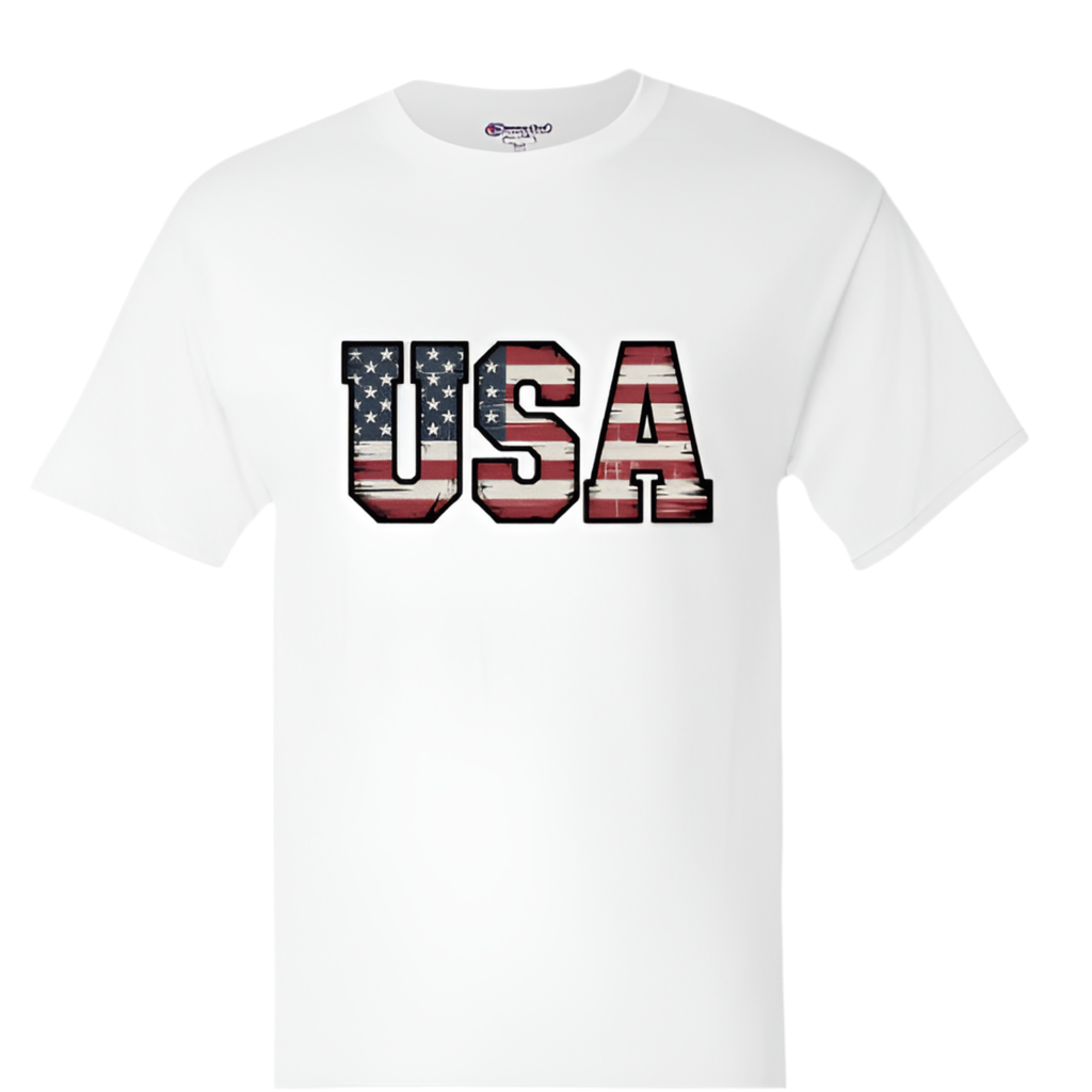 4th of July USA T-Shirt – Red, White & Blue American Flag Shirt