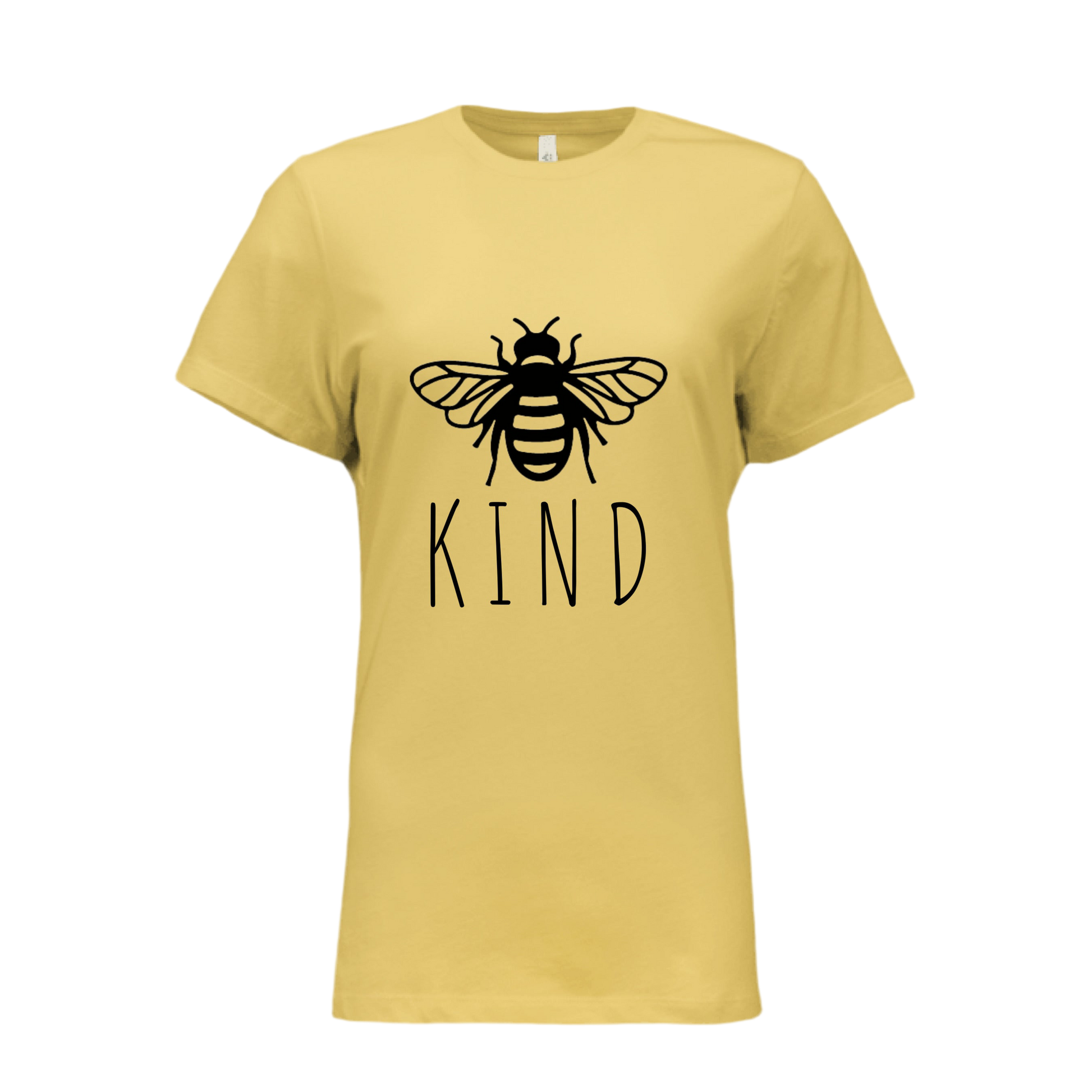 Bee Kind Women's T-Shirt – Cute & Funny Graphic Tee – Bella B6400 Relaxed Jersey Short Sleeve
