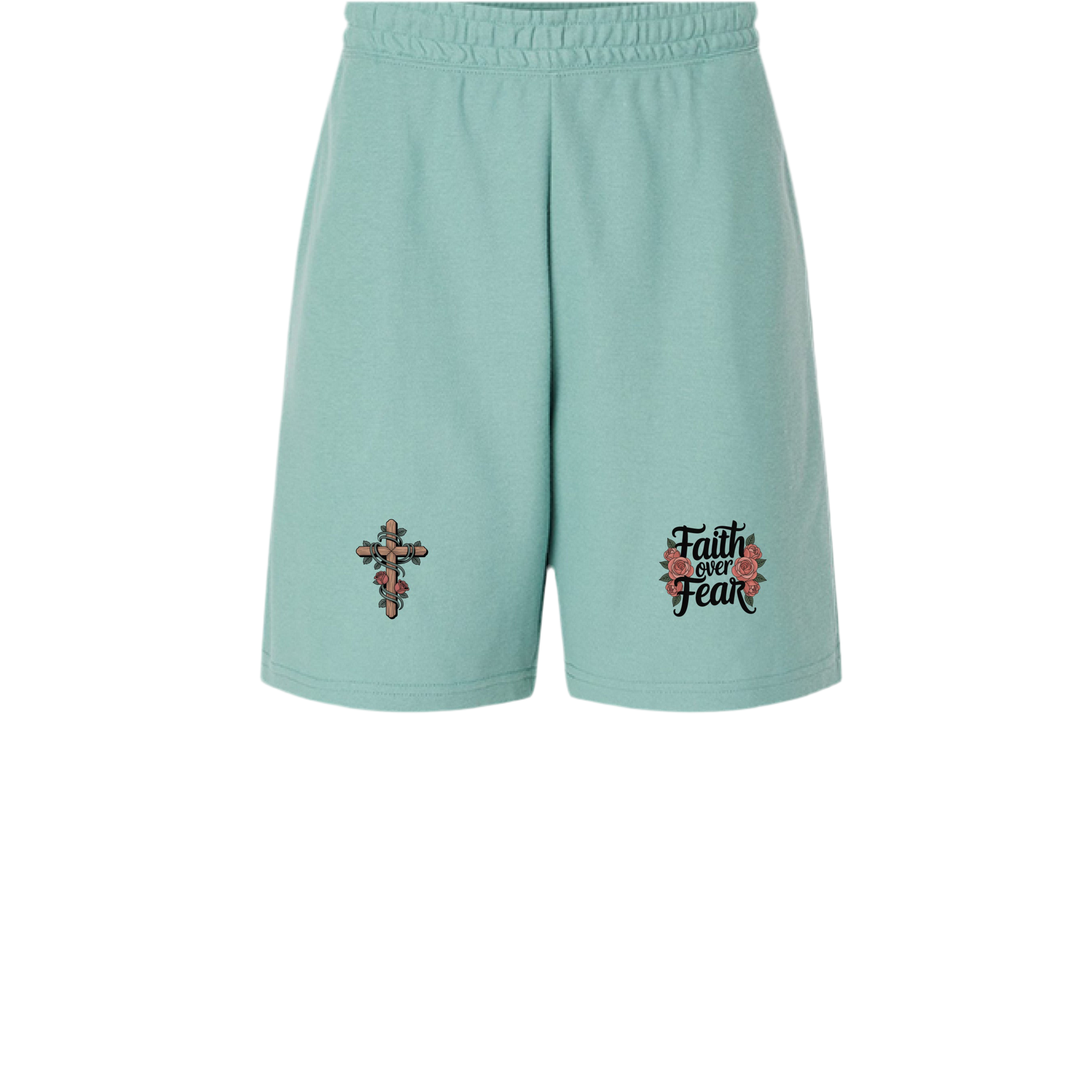 Faith Over Fear Gym Shorts – Inspirational Mens Athletic Shorts | American Apparel 2PQ