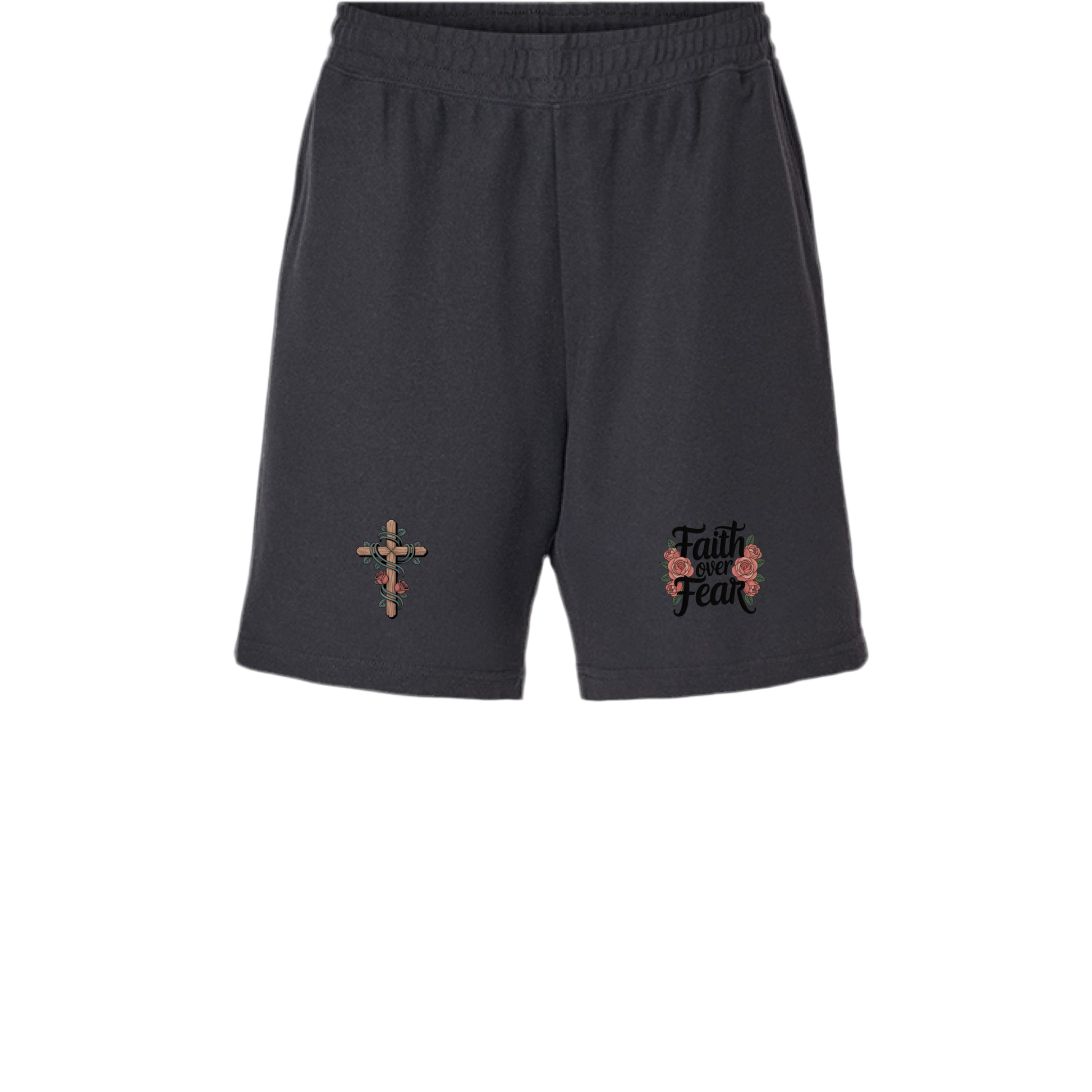 Faith Over Fear Gym Shorts – Inspirational Mens Athletic Shorts | American Apparel 2PQ