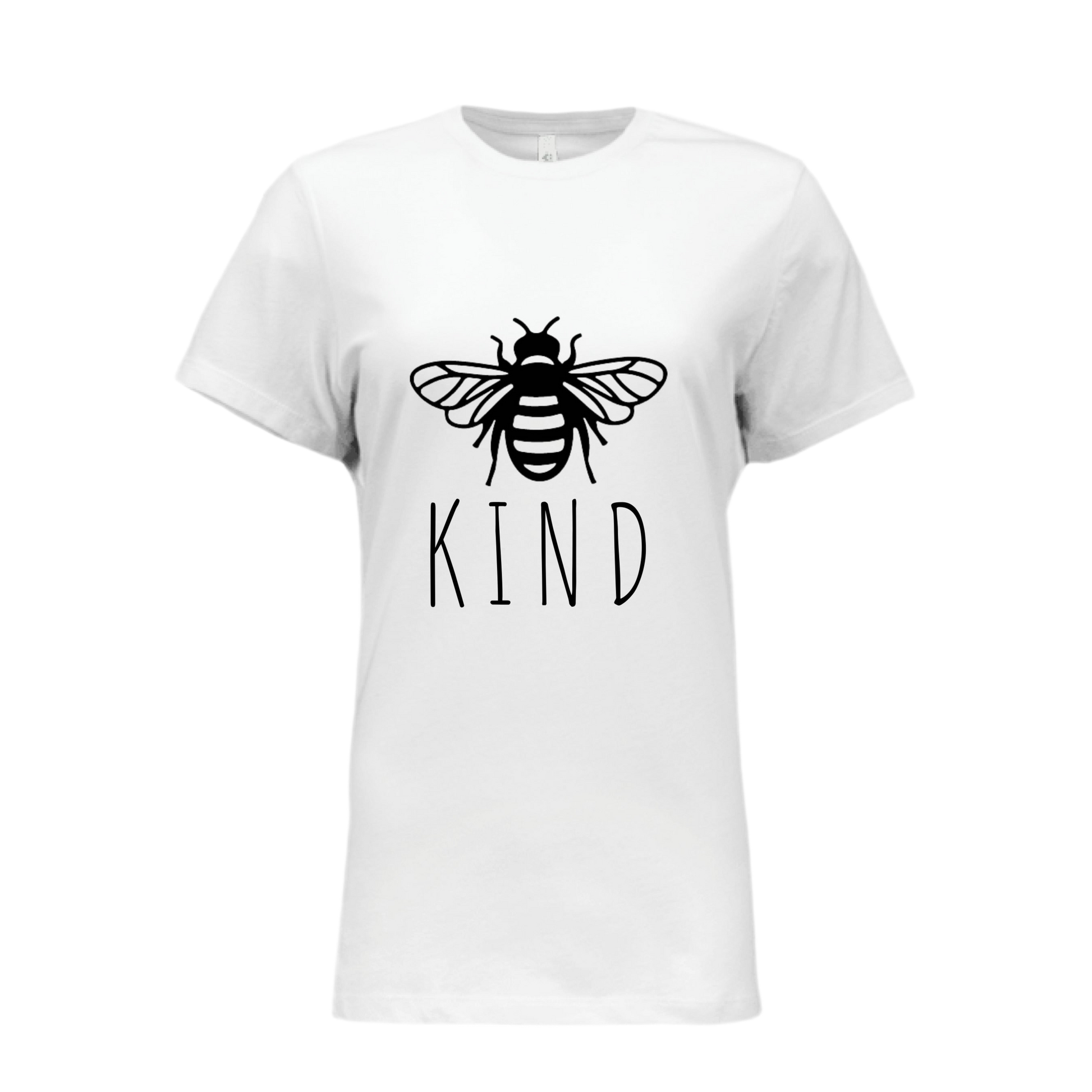 Bee Kind Women's T-Shirt – Cute & Funny Graphic Tee – Bella B6400 Relaxed Jersey Short Sleeve