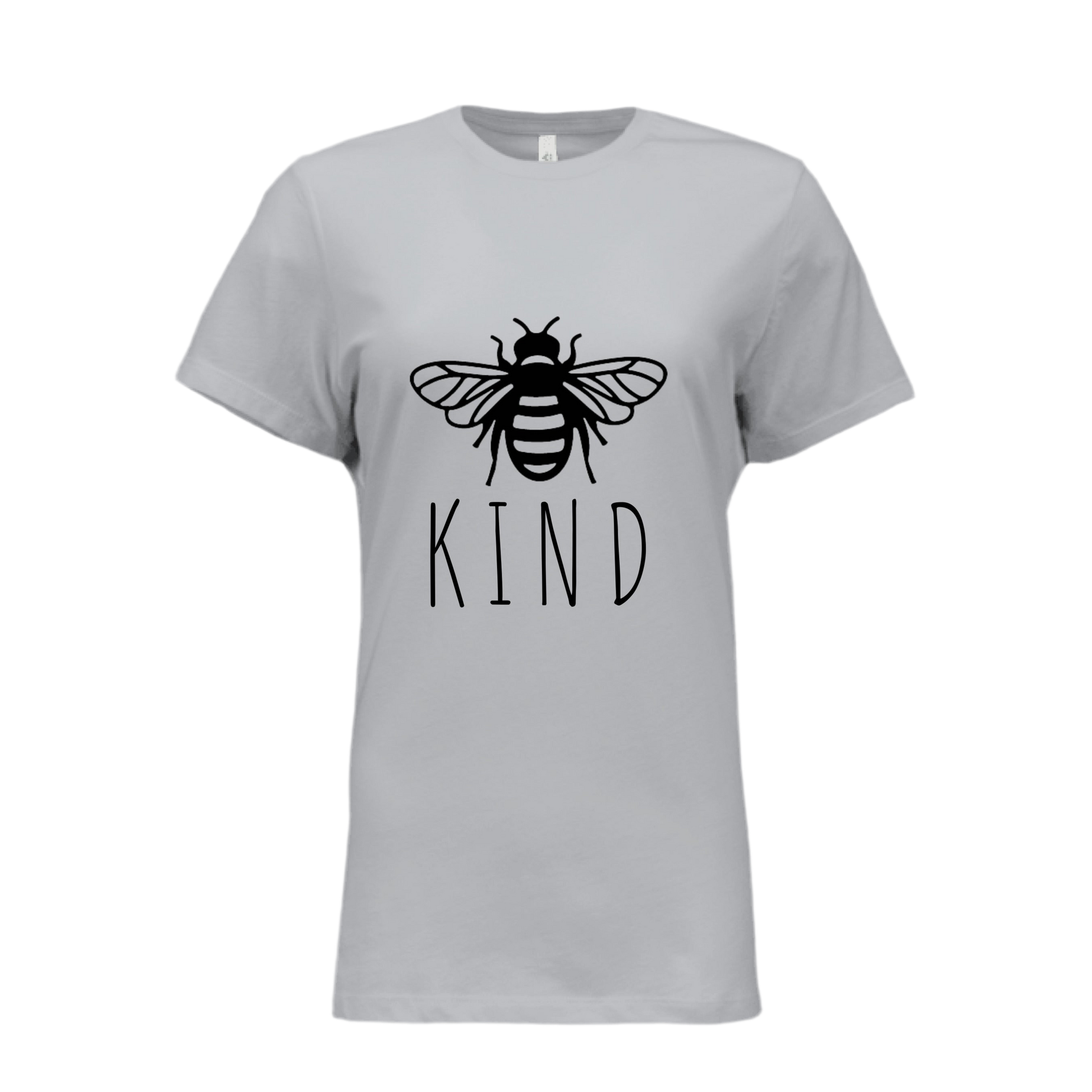 Bee Kind Women's T-Shirt – Cute & Funny Graphic Tee – Bella B6400 Relaxed Jersey Short Sleeve