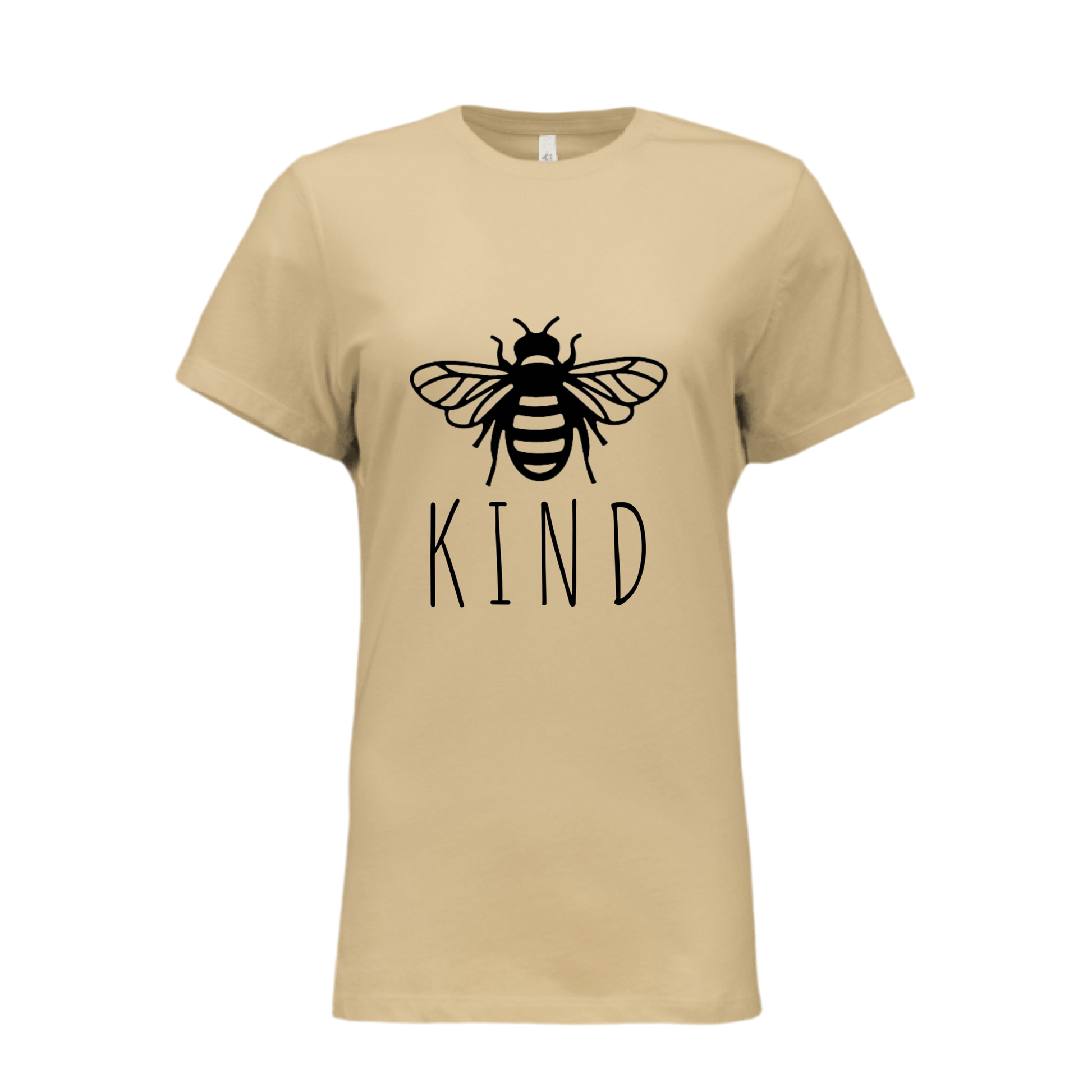 Bee Kind Women's T-Shirt – Cute & Funny Graphic Tee – Bella B6400 Relaxed Jersey Short Sleeve
