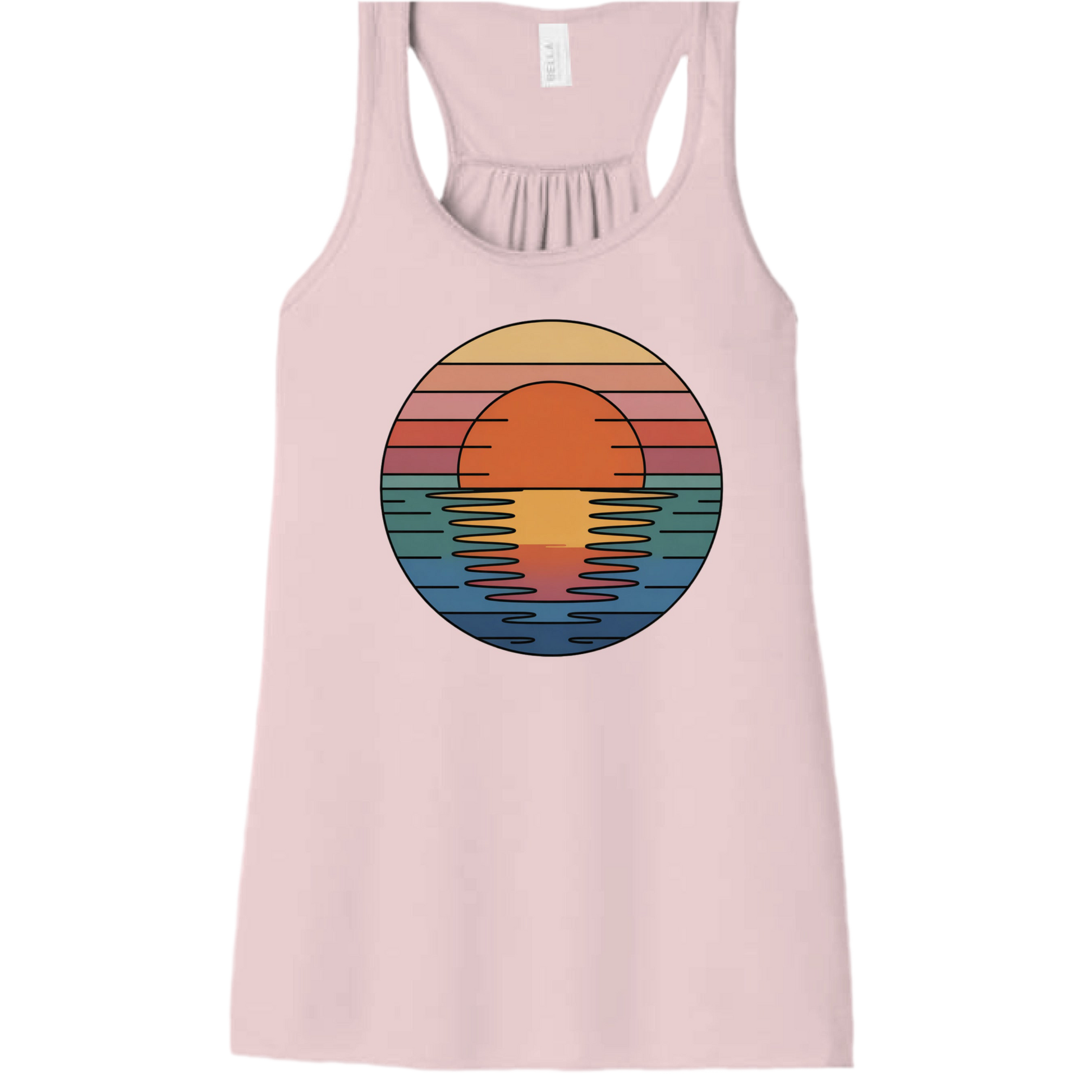 Sunrise Sunset Sunshine Tank – Women’s Outdoor Adventure Racerback Tee (Bella B8800)